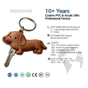 High Quality Custom PVC Carabiner Key Chains UV 2D 3D Mold Free Mapping Anime Design Lightweight Unique Fashionable Keepsake