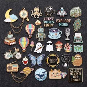High Quality Designs Metal Brooches Soft Hard Enamel Lapel Pin Gold Silver Plated Custom Bulk Gift