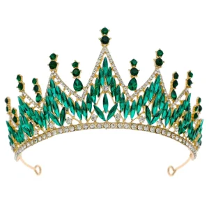 High Quality Elegant Baroque Princess Tiaras Rhinestone Crown for Wedding Parties Bridal Hair Accessories & Headpieces