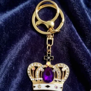 High Quality Fashion Crown Metal Key Chain in Zinc Alloy Gold and Silver
