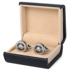 High Quality Fashion Cufflink Manufacturer Supplier Customised Logo Metal Cuff Links Men Cufflinks With Box Packaging
