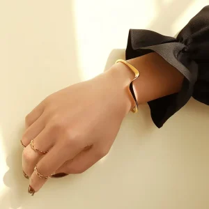 High Quality Geometric Cuff Bracelets Women Fashion Jewelry