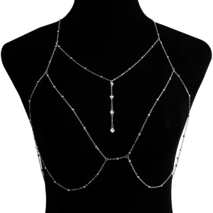 High Quality Jewelry Sexy Body Chain Women Girls Jewelry Fashion Rhinestone Belly Waist Party Beach Bra Chain Body Jewelry