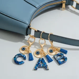 High Quality Metal Keychain Minimalist Design Fashion Keyring for Bags and Keys