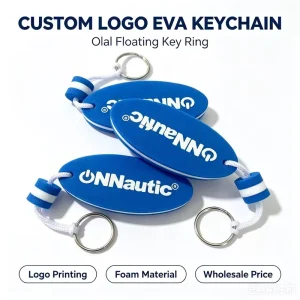 High Quality New Design Custom Foam Eva Key Chain Floating Keychain