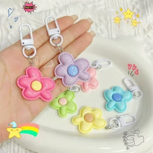 High Quality New Fashion Flower Key Chains High Quality Cute Keychains for Girls Hot Sell Keychain DIY