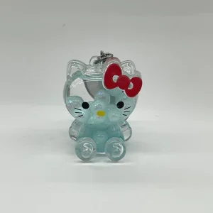 High Quality Plastic Acrylic Keychain Animal Shape with Custom Figure Liquid Color Shining Glitters Suitable for Decor and Gift