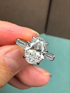 High Quality Popular Women’s Fashion Rings 10K 14K 18K Gold Ring Custom Oval Cut Lab Diamond Ring Wedding Anniversary Rings