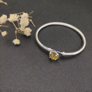 High Quality Silver-Plated 3mm Diamond Bracelet Fashionable Silver-Plated Colored Diamond Bracelet Jewelry