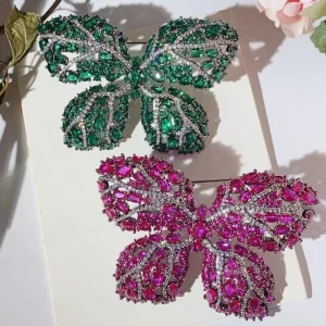 High end Butterfly Vintage Ladies Brooch Fashion Luxury Suit Coat Insect Pin Accessories