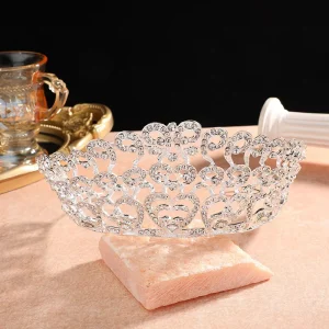 High end European American Crowns and Tiaras Quartz Bridal Princess Crowns Wedding Headpiece Hair Accessory Tiaras Y Coronas