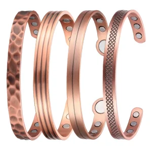 High end Magnetic Therapy Jewelry 99.99% Pure Copper Health Cuff Bracelets Factory Direct Sales Fashion Women’s Bangles