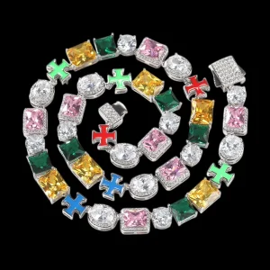 Hip Hop Colorful Zircon Bracelet INS Style Fashion Bracelet