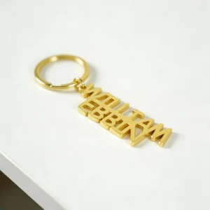 Hollow-out Alloy Metal Keychain UV Printing Fashion Trend Lightweight Waterproof Bag Charm Unisex