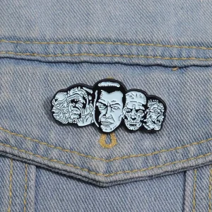 Horror Movie Enamel Pins Gothic Punk Character Brooches Halloween Backpack Clothes Metal Lapel Badge Jewelry