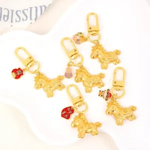 Horse Lucky Bag Hanging Accessories Alloy Zodiac Horse God Wealth Mobile Phone Pendant