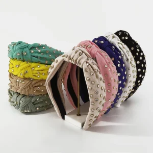 Hot Sales Women Hair Accessories Colorful Luxury Fashion Pearl Headband for Girls