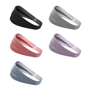 Hot Selling Customizable Letter Logo Nylon European American Style Sports Headband 25*7.5cm Yoga Hair Accessories