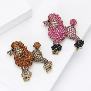Hot Selling Fashionable High end Alloy Rhinestone VIP Dog Brooch for Both Men and Women Banquet Fashion Gift Jewelry