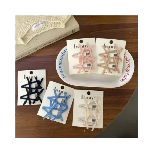 Hot Selling Korea New Colorful Cute Bow Bb Clip Sweet Black Ribbon Hair Clips Hair Accessories