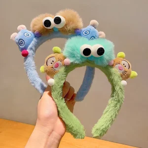 Hot Selling Plush Ugly Doll Hair Hoop Winter Headband Fashion Hair Bands Cute Hair Bands for Women