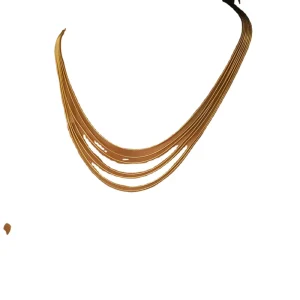 Hot Selling Stainless Steel Clavicle Chain Necklace Snake Chain Rope Fashion Jewelry Necklace Women Daily Wear Stylish