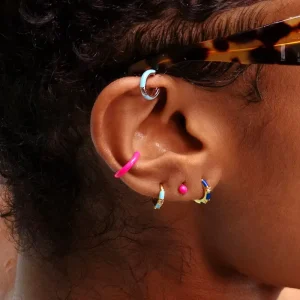 Hypoallergenic Adjustable Minimalist Earring for Sensitive Skin Drop for Trendy Stacking