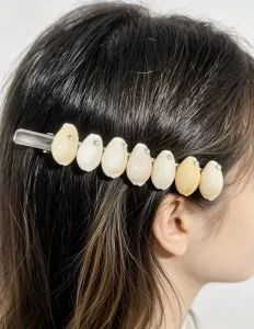 Independent Design High quality Spring Hair Accessories Stainless Steel Shell Conch Inlays Diamonds Hair Clips