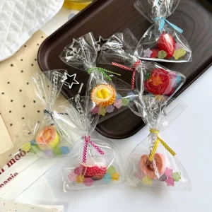 Ins Cute Cross border Summer Fruit Bag Keychain Fresh Sweet Girl Hanging Ornament Strawberry Pendant Phone Charm