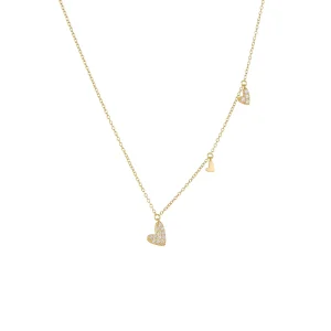 Ins Fashion Dainty 925 Sterling Silver Fine Jewelry Zircon Love Heart Clavicle Chain Necklace for Women Girls