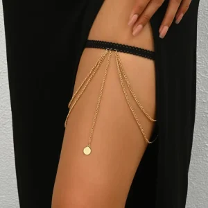 Ins Style Slim Crystal Chain Thigh Leg Fashion Women Accessories