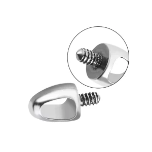 Internally Threaded G23 Titanium Silver Piercing Bullet Tongue Stud Lip Stud Accessories Body Piercing Jewelry
