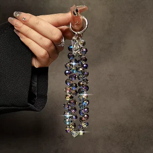 Internet Celebrity Flash Mobile Phone Charm New Mobile Phone Charm Wrist Crystal Chain String Ornament Purse Accessories Key