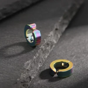 Iron Electroplated Clip on Earrings Unisex No Piercing Required Trendy Premium Quality Party Cross Border