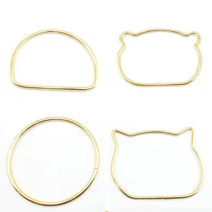 Iron Handled Luggage Bags DIY Creative Jewelry Hand-Held Panda Head Wrist Bag Handles Lightweight Eco-Friendly Fashion
