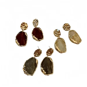 Irregular Geometric Earrings for Women Retro Design Fashionable Earrings