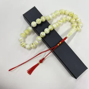 Islamic Prayer Beads 33 Tasbih Acrylic Amber Style Misbaha Muslim Rosary Fashion Beaded Bracelets Bangles Religious Gift Jewelry