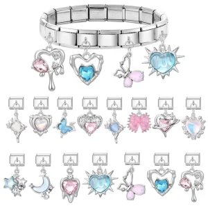 Italian Charm DIY Stainless Steel Bracelet Pendant