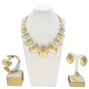 Italian Fashion Jewelry Set Brazilian Style Suitable for Wedding Party Accessories