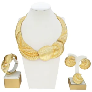 Italian Fashion Jewelry Set Brazilian Style for Wedding Party Accessories