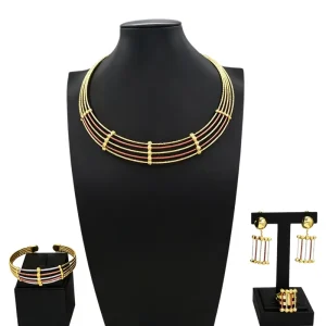 Italian Jewelry Set Alloy Brazilian Jewelry Set Wedding Party Pendant Necklace Bracelet Ring Earrings HS2604925
