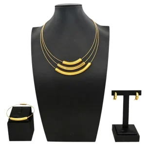 Italian Jewelry Set Alloy Brazilian Jewelry Sets Wedding Party Pendant Necklace Bracelet Earrings Jewelry Set HD2501416