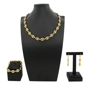 Italian Jewelry Set Alloy Brazilian Jewelry Sets Wedding Party Pendant Necklace Bracelet Ring Earrings Jewelry Set HM2504019