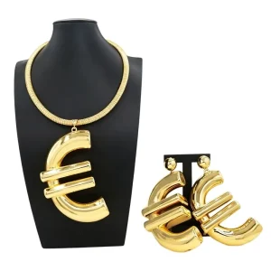 Italian Jewelry Set Alloy Brazilian Jewelry Sets Wedding Party Pendant Necklace Earrings Jewelry Set HK2500645