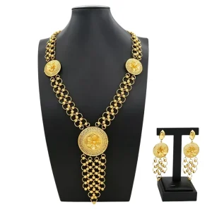 Italian Jewelry Set Alloy Brazilian Jewelry Sets Wedding Party Pendant Necklace Earrings Jewelry Set HL2500119