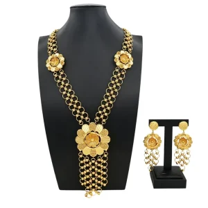 Italian Jewelry Set Alloy Brazilian Jewelry Sets Wedding Party Pendant Necklace Earrings Jewelry Set HL2500219