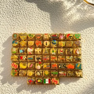 Italian Style New Modular Charm Bracelet Series Golden Butterfly Styling with Personality Assembly Chain