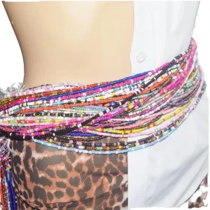 JC Crystal Bohemian Seed Beads Waist Chain Body Chains Fashion Chain Belt Women Waist