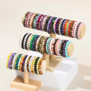 JD GEMS Natural Stone Beads Bracelets Fashion Jewelry Bracelet for Women Healing Stone Bracelets Elegant Daily Wear