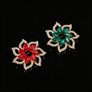 JINYU Designer High Quality Fashion Brooches Luxury Women Flower Bee Rhinestones Metal Zinc Alloy Custom Eco friendly Model